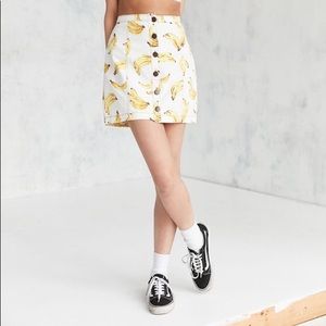 Urban Outfitters Banana Denim Skirt